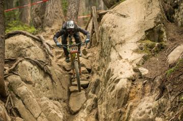Crankworx in Full Swing with a legend and a local taking top spots in Garbonzo DH