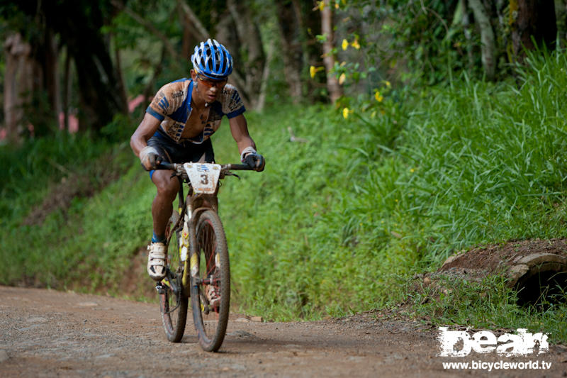 Five time La Ruta winner Lico, during stage one of the race.