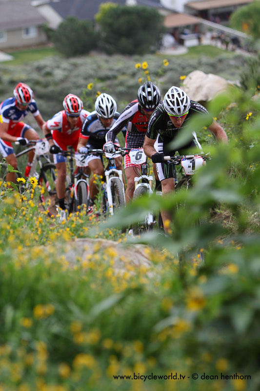 Lead train at Fontana US CUP