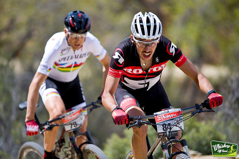  Leads sauser during the climb