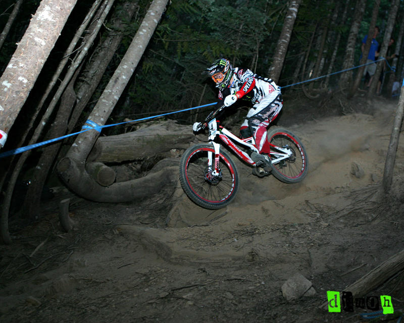 Brenden Fairclough riding to a 6th place