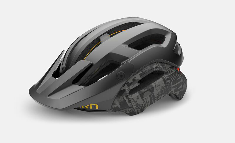 new giro bike helmet, manifest spherical helmet in gray