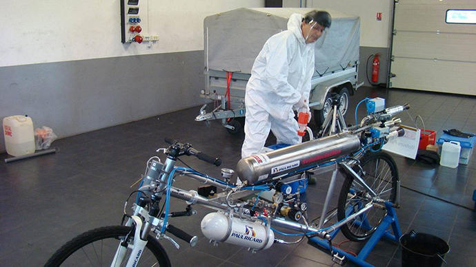 rocket bike close up