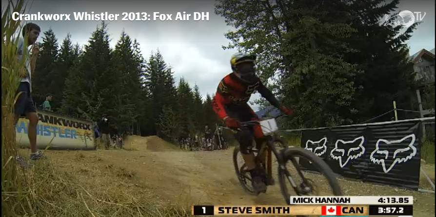 steve smith hammering home the airdh title at crankworx whistler